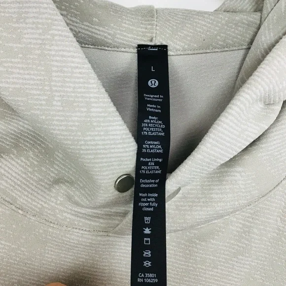 Lululemon Athletica men’s long sleeve sweatshirt hoodie large - Picture 3 of 10